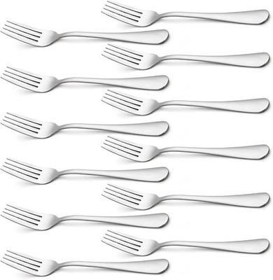 Heavy Duty Dinner Forks 18/0 Stainless Steel Salad Table Fork Set of 12 Flatware