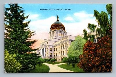Helena,MT Lewis and Clark County Montana State Capitol Vintage Postcard