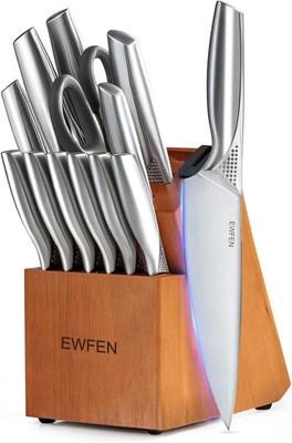 HENCKELS Statement Premium Quality 15-Piece Set with Block Natural Razor-Sharp