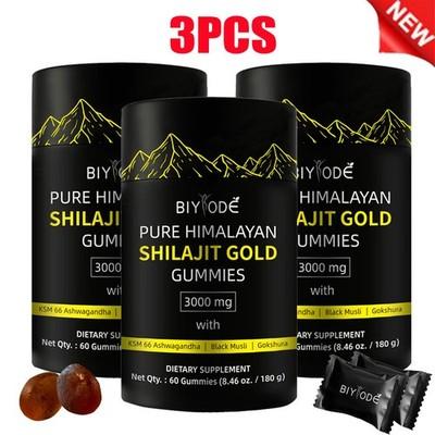Himalayan Shilajit GOLD Gummies, Organic, Extremely Potent 3000 mg, Fulvic Acid
