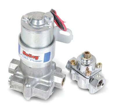 Holley 110 GPH Blue Electric Fuel Pump W/ Regulator For Street/Strip Application