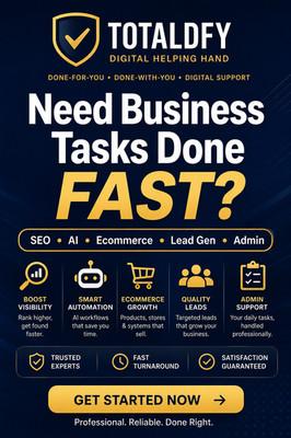 I Will Complete Your Business Tasks | SEO • AI • Lead Gen • Shopify • Admin Help