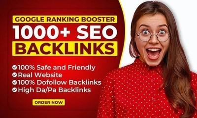 I will create 1000 DA 50+ DoFollow backlinks for Ranking SEO Backlinks