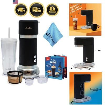 Iced Coffee Maker - Quickly Brew Hot & Cold Coffee with Reusable Filter