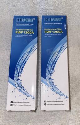 Icepure Refrigerator Replacement Water Filter RWF1200A NSF 2 Pack. BS-2