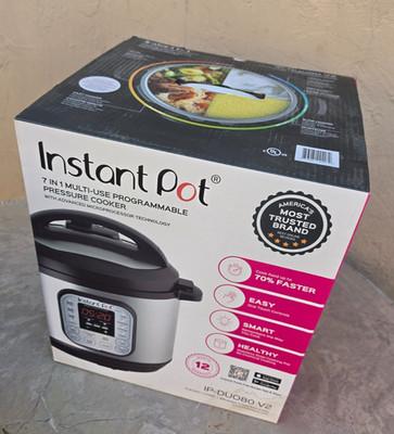 Instant Pot Duo 7-in-1 Electric Pressure Cooker - Stainless Steel/Black, 8Qt