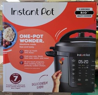 Instant Pot RIO 6qt 7-in-1 Electric Pressure Cooker & Multi-Cooker - NEW!