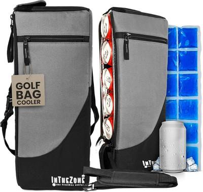 Insulated Slim Golf Bag Cooler with Ice Pack | Discreet Design. Frostbox Holds 6