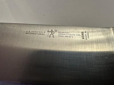 JA Henckels MODERNIST 6" Knife, Satin-Finish GERMAN Stainless Steel 17510-160