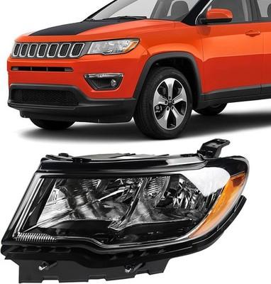 Jeep Compass Headlight Assembly Replacement 2017 2018 2019 2020 2021 Halogen H..