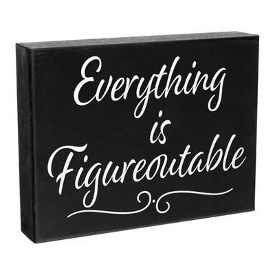 JennyGems Everything Is Figureoutable, Office Desk Decor, Gift for Coworker