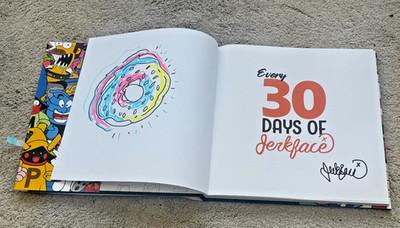 Jerkface Signed doughdut Sketch 2026 Book NYC Street Art Graffiti Tagliatelle