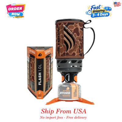 Jetboil Flash 1.0L Fast Boil Stove for Camping and Backpacking, Duck Camo