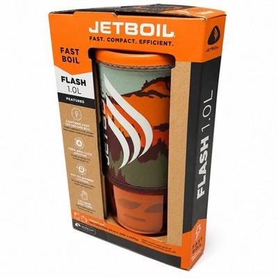 Jetboil Flash Cooking System, Carbon, 1.0L Green Campsite
