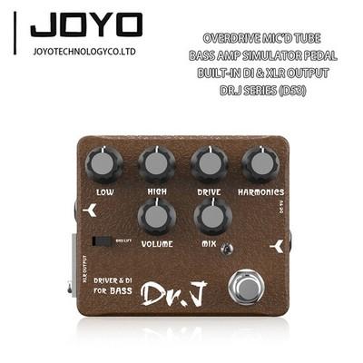 JOYO Overdrive Mic'd Tube Bass Amp Simulator Pedal Built-in DI&XLR for Recording