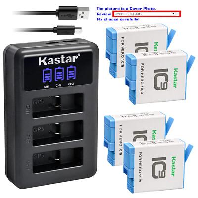 Kastar 3.85V 1900mAh Battery Triple USB Charger for GoPro HERO 10 Black Edition