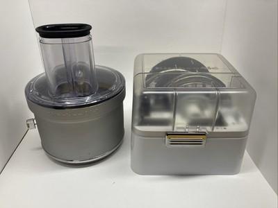 Kitchen Aid Food Processor Attachment KSM2FPA for Stand Mixer w Blades and Case