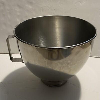 Kitchen Aid K45 Stainless Steel Mixing Bowl With Handle Twist Lock 4.5 Quart