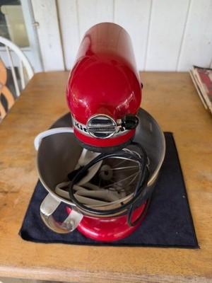 KITCHEN AID KSM150PSER ARTISAN SERIES TILT-HEAD STAND MIXER w/COVER BLADES EUC