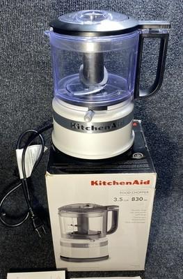 KitchenAid 3.5 Cup Food Chopper, 2 Speeds and Pulse, KFC3516 Pure White In Box