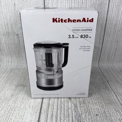 KitchenAid 3.5 Cup Food Chopper Contour Silver - KFC3516CU - Chop - Mix - Purée