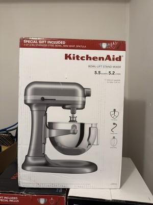 KitchenAid 5.5 Quart Bowl-Lift Stand Mixer with Attachments - Contour Silver