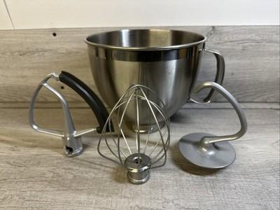 KitchenAid 5 quart stainless steel bowl with handle replacement bowl With Extras