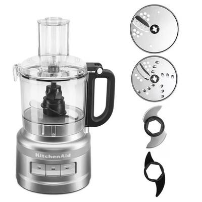 KitchenAid 7 Cup Food Processor Plus Silver 1.7 Liters KFP0719CU NIB