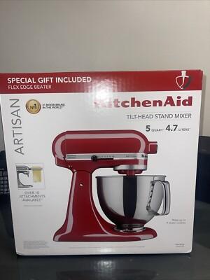 KitchenAid Artisan Series Stand Mixer with Flex Edge Beater - Empire Red