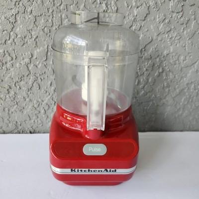 KitchenAid Chef's Chopper KFC3100 Empire Red 3 Cup Mini Food Processor Pulse