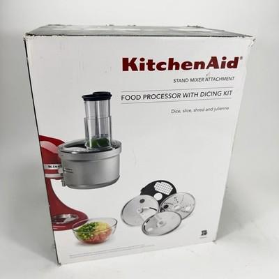 KitchenAid Food Processor Dicing Kit Stand Mixer Attachment KSM2FPA Open Box