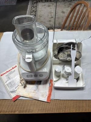 Kitchenaid Food Processor KFP-600WW With Accessories Blades & Attachments 11 Cup