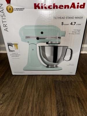 KitchenAid KSM150PSMI Tilt-Head Stand Mixer 5 Qt w/ Attachments Aqua Color