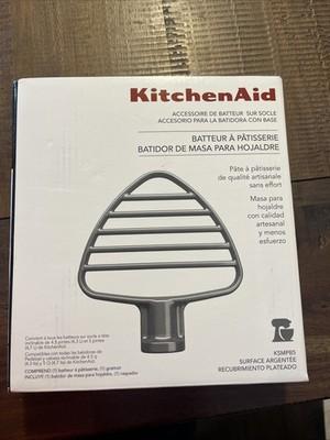 KitchenAid Pastry Beater KSMPB5 Silver Coated with Scraper for 4.5 QT & 5 QT NEW