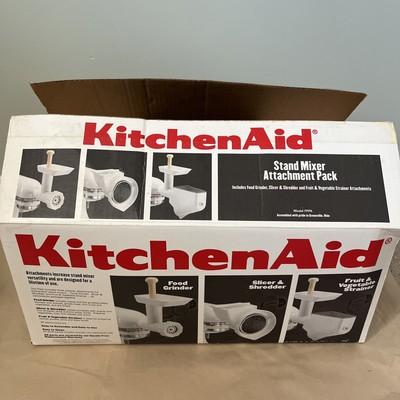 KitchenAid Stand Mixer Attachment Pack FPPA -Grinder, Slicer Shredder, Strainer