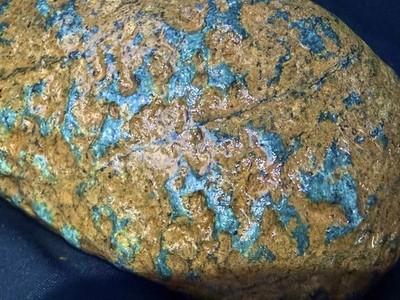 Large Bracciated Turquoise Colored And Rust Stone,Display Rock•Rough For Cabbing