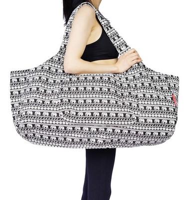 Large Yoga Mat Tote Sling Carrier Bag Fits Mats MultiFunctional Storage Pockets