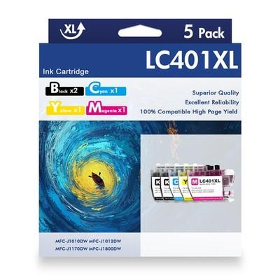 LC401XL LC-401 XL Ink Cartridges for Brother MFC-J1010DW MFC-J1170DW MFC-J1012DW
