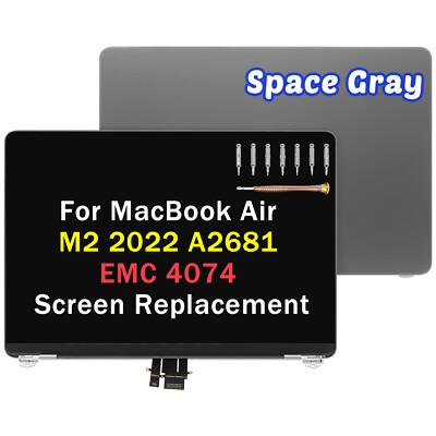 LCD Screen Display Assembly MacBook Air 13.6" M2 A2681 2022 EMC 4074 Space Gray