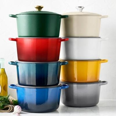 Le Creuset 6.5-Qt. Thyme Enameled Cast Iron Deep Round Dutch Oven, New