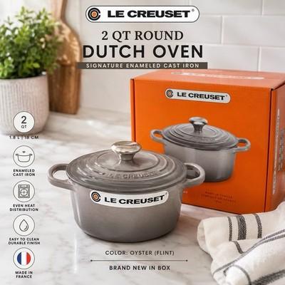 Le Creuset Enameled Cast Iron Signature Round Dutch Oven 2 qt. Oyster