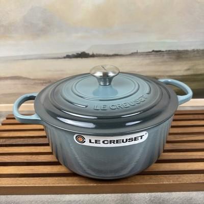 Le Creuset Enameled Cast Iron Signature Round Dutch Oven 5 1/2 qt. Ocean Read