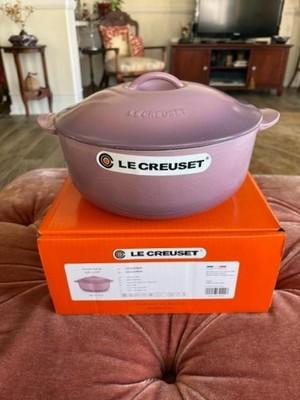 Le Creuset LEGUMIER Dutch Oven Cast Iron #24, 4 Qt, Mauve Pink RARE
