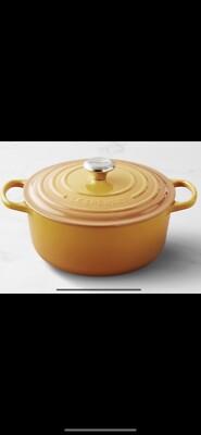 ~Le Creuset *NEW* 7.25Qt Round Dutch Oven - Enameled Cast Iron *Nectar*Yellow