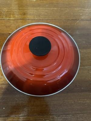 Le Creuset Red LID ONLY 9.5" Enamel - Used
