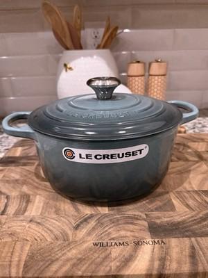 Le Creuset Signature Enameled Cast Iron Round Dutch Oven 4 1/2 Qt~Ocean
