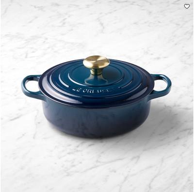 Le Creuset Signature Enameled Cast Iron Round Wide Dutch Oven, 3.5-Qt