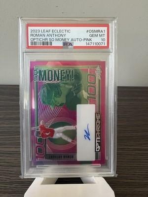 Leaf 2023 Eclectic Roman Anthony Optichrome So Money Pink Auto OSM-RA1 PSA 10