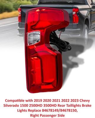 LED Tail Light Assembly Compatible w 2019-2023 Chevy Silverado 1500 Right Side