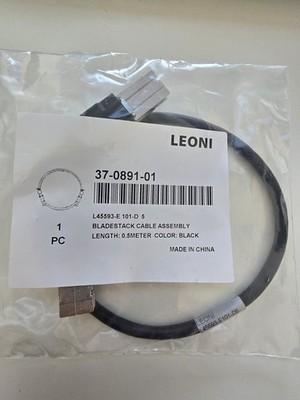 Leoni/Cisco Bladestack Cable Assembly 37-0891-01 L45593-E103-D5-D .5 Meter Black